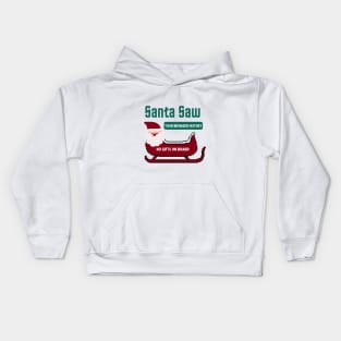 Santa saw your browser history Kids Hoodie